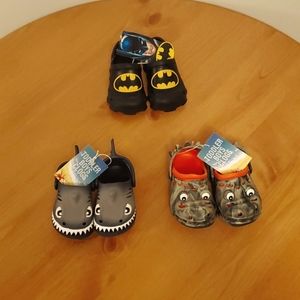 Set of 3 toddler boys clogs